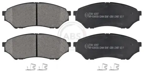 Колодки гальмівні (передні) Mitsubishi Pajero Pinin 99-07 (Sumitomo) A.B.S. 37200