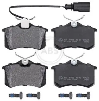 Колодки гальмівні (задні) Ford Galaxy 95-06/VW Sharan/Seat Alhambra 95-10/Ibiza 03-08 (+датчик) A.B.S. 37214 Купити в Україні