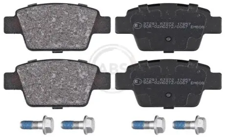 Колодки гальмівні (задні) Fiat Bravo II 07-14/Stilo 01-08/Linea 07-/Multipla 99-10/Lancia Delta 08 A.B.S. 37291 Купити в Україні
