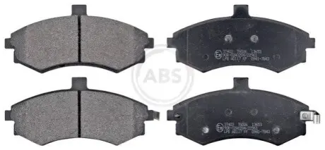 Колодки гальмівні (передні) Hyundai Elantra 00-06/Matrix 01-10/Kia Cerato 04-09 A.B.S. 37403 Купити в Україні