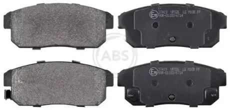 Колодки гальмівні (задні) Mazda RX-8 03-12/Suzuki Ignis 00-05/Chevrolet Cruze 00-08 A.B.S. 37419