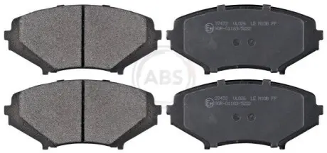 Тормозные колодки, дисковый тормоз.) A.B.S. 37472 Купить в Украине