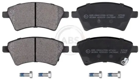 Колодки гальмівні (передні) Fiat Sedici/Suzuki SX4 06 A.B.S. 37532 Купити в Україні