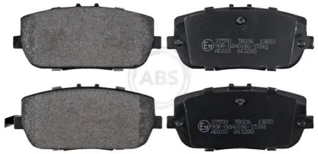 Гальмівні колодки, дискове гальмо (набір) A.B.S. 37550