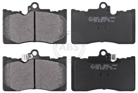 Тормозные колодки перед. Lexus GS 05- A.B.S. 37591