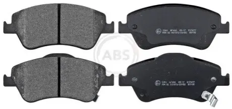 Колодки гальмівні (передні) Toyota Auris 06-12/Corolla 06-14 (з прижимною пластиною) A.B.S. 37620 Купити в Україні