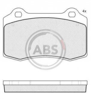 Тормозные колодки, дисковый тормоз.) A.B.S. 37691 (фото 1)