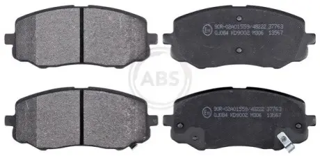 Гальмівні колодки, дискове гальмо (набір) A.B.S. 37763 Купити в Україні