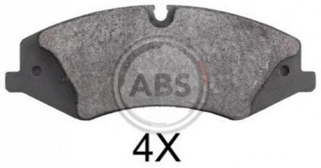 Тормозные колодки, дисковый тормоз.) A.B.S. 37803 (фото 1)