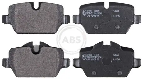 Гальмівні колодки, дискове гальмо (набір) A.B.S. 37883