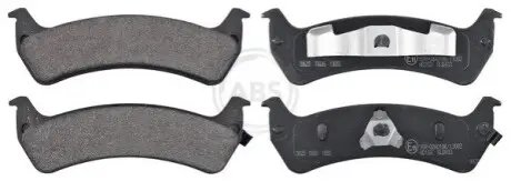 Гальмівні колодки, дискове гальмо (набір) A.B.S. 38625