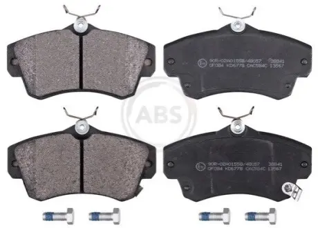 Колодки гальмівні (передні) Chrysler PT Cruiser 1.6-2.4 00-10 (набор) A.B.S. 38841 Купити в Україні