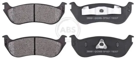 Тормозные колодки, дисковый тормоз.) A.B.S. 38881