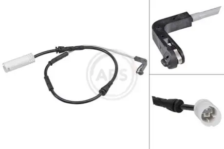 Датчик зносу гальмівних колодок (передніх) BMW X1 (E84) 2.0d 09-15 (L=645mm) A.B.S. 39681 Купити в Україні