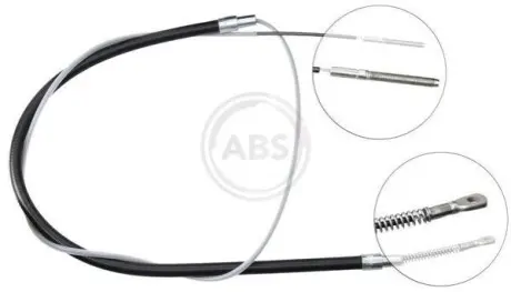 Фото 1 — Трос ручного тормоза A.B.S. (K10166) Фото Трос ручного тормоза A.B.S. (K10166) изображение 1
