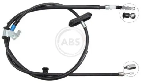 Трос ручного гальма (задній) (L) Opel Astra J/Chevrolet Cruze 09- (1815mm) A.B.S. K12054 Купити в Україні