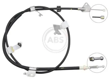 Трос ручника (задній) (L) Toyota Auris/Corolla 1.3-2.0D 06-18 (1892mm) A.B.S. K12069 Купити в Україні