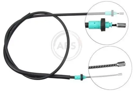 Фото 1 — Трос ручного тормоза зад. Sandero 08- Л=Пр. (барабан) (1658/1478) A.B.S. (K13606) Фото Трос ручного тормоза зад. Sandero 08- Л=Пр. (барабан) (1658/1478) A.B.S. (K13606) изображение 1