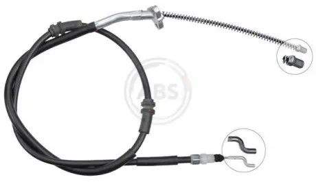 Трос ручника (задній) VW Amarok 10-22 (L=1594mm) A.B.S. K13871 Купити в Україні
