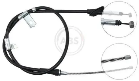 Трос ручника (L) Land Rover Freelander 98-06 A.B.S. K15677 Купити в Україні