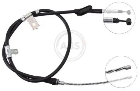Трос ручника (R) Land Rover Freelander 98-06 A.B.S. K15688 Купити в Україні