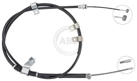 Трос ручного гальма (L) Mitsubishi Montero/Pajero 3.2/3.8 4x4 06 A.B.S. K16093 Купити в Україні