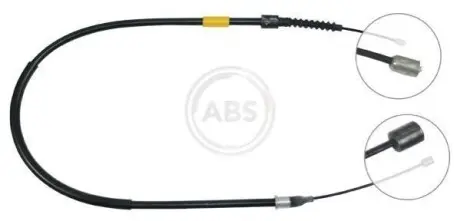 Трос ручника (L) Opel Corsa C 00-09 A.B.S. K17033 Купити в Україні