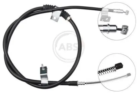 Трос ручника (задній) (L) Peugeot 4007/Mitsubishi Outlander II 06- (1627/1425mm) A.B.S. K17297 Купити в Україні