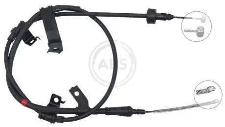 Трос ручника (задній) (L) KIA Rio 1.4-1.6 05-14/Hyundai Verna 1.4-1.6 99-13 A.B.S. K17474 Купити в Україні