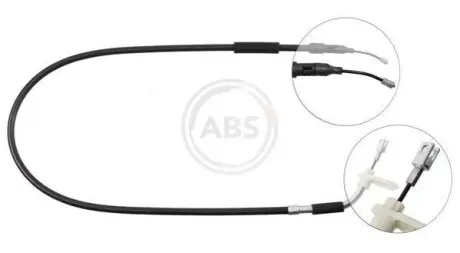 Трос ручника (задній) (R) MB A-class (W169) 04-12 (1215/1065mm) A.B.S. K19738
