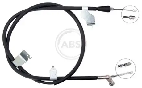 Трос ручника (задній) (R) Nissan Qashqai1.5/1.6/2.0 dCi 07-14 (1835mm) A.B.S. K19872