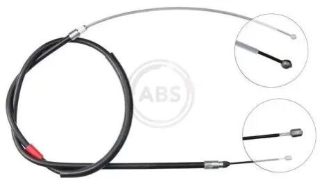 Трос ручника (задній) (R) BMW 5 (E60/E61) 01-10 (1673mm) A.B.S. K19928 Купити в Україні
