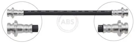 Шланг гальмівний (задній) Nissan Qashqai/Renault Kadjar 1.2-1.7 13- (L=235mm) A.B.S. SL1026