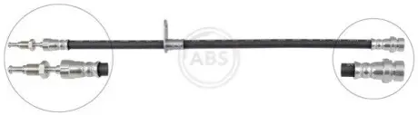 Тормозной шланг (задний) Ford Transit Connect/Tourneo Connect 13-(L) (M10x1/M10x1) 401 мм A.B.S. SL1046