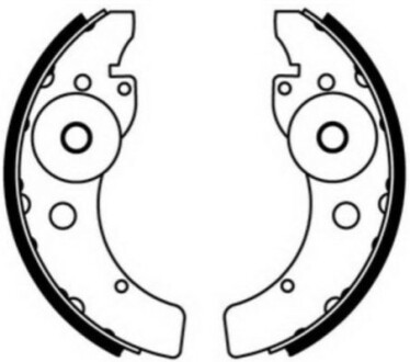 Гальмівні колодки, барабанні ABE C00100ABE