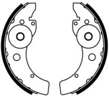 Тормозные колодки, барабанные ABE C00100ABE