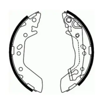 Гальмівна колодка VOLVO S40 I HYUNDAI ACCENT, ACCENT I, ACCENT II, ELANTRA III, ELANTRA IV 1.3-1.9D 10.94-12.13 ABE C00515ABE Купити в Україні