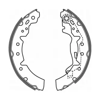 Гальмівна колодка TOYOTA CALDINA, CARINA E VI, CARINA V, COROLLA, CORONA 1.4-2.0D 03.88-12.07 ABE C02063ABE Купити в Україні