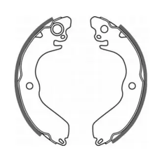 Гальмівна колодка MITSUBISHI COLT III, COLT IV, COLT V, LANCER IV, LANCER V, LANCER VI, MIRAGE IV, MIRAGE V 1.3-2.0D 04.88-09.03 ABE C05031ABE Купити в Україні