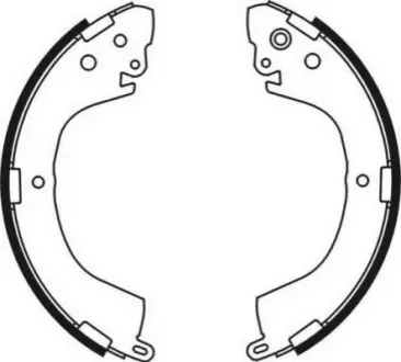 Гальмівна колодка MITSUBISHI DELICA / SPACE GEAR, L 300 III, L200, L200 / TRITON, L400, PAJERO I 2.0-2.8D 01.83-12.15 ABE C05058ABE Купити в Україні