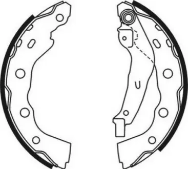 Гальмівна колодка MITSUBISHI CARISMA, L200, L400, SPACE STAR SUZUKI GRAND VITARA I TOYOTA AVENSIS 1.3-2.8D 12.94-06.06 ABE C05059ABE Купити в Україні