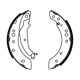 Гальмівна колодка MITSUBISHI COLT CZC VI, COLT VI SMART FORFOUR 1.1-1.5D 01.04-06.12 ABE C05063ABE Купити в Україні