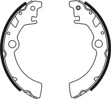 Гальмівна колодка SUZUKI WAGON R, WAGON R+ 1.0/1.2 02.98-08.05 ABE C08003ABE Купити в Україні