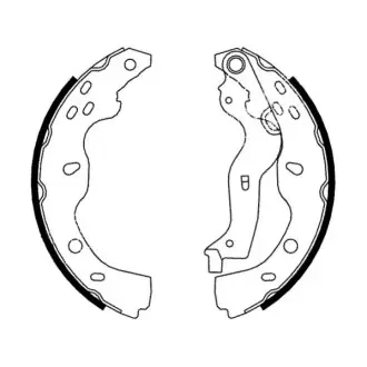 Гальмівна колодка FIAT SEDICI SUZUKI SX4 1.5-2.0D 06.06 ABE C08024ABE Купити в Україні