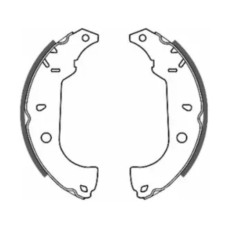Гальмівна колодка ALFA ROMEO 145, 146 FIAT DUNA, ELBA, FIORINO, MAREA, PALIO, PENNY, TEMPRA, TIPO, UNO 1.1-2.0 01.86 ABE C0F004ABE Купити в Україні