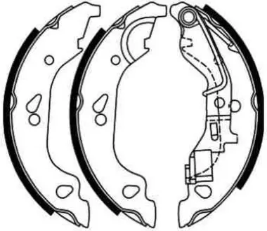 Гальмівна колодка FIAT PUNTO 1.2-1.9D 09.99-03.12 ABE C0F019ABE Купити в Україні