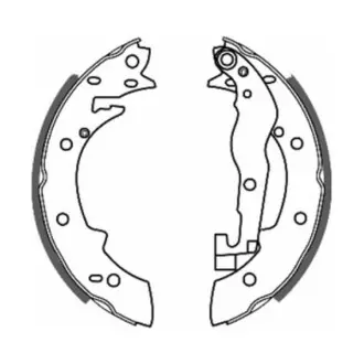 Гальмівна колодка VOLVO 340-360 ALFA ROMEO 33 BMW 3 (E21), 3 (E30) PEUGEOT 204, 304, 305, 305 I, 305 II, 405 I, 405 II, 505 RENAULT 16, 18, 18 VARIABLE, 20, 21, 25 1.0-Electric 09.65-12.04 ABE C0P001ABE Купити в Україні