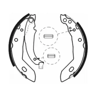 Гальмівна колодка CITROEN AX, BX, XSARA, ZX PEUGEOT 106 II, 205, 205 I, 205 II, 306, 309 I, 309 II 1.0-2.0D 02.83-08.05 ABE C0P003ABE Купити в Україні