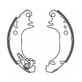 Гальмівна колодка CITROEN AX, BX, SAXO PEUGEOT 106 I, 106 II, 205, 205 I, 205 II, 306, 309 I, 309 II 1.0-Electric 02.83-07.04 ABE C0P005ABE Купити в Україні