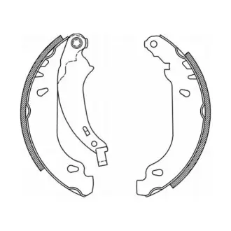 Гальмівна колодка PEUGEOT 206, 206+, 306, 504 1.1-2.5D 08.90 ABE C0P019ABE Купити в Україні